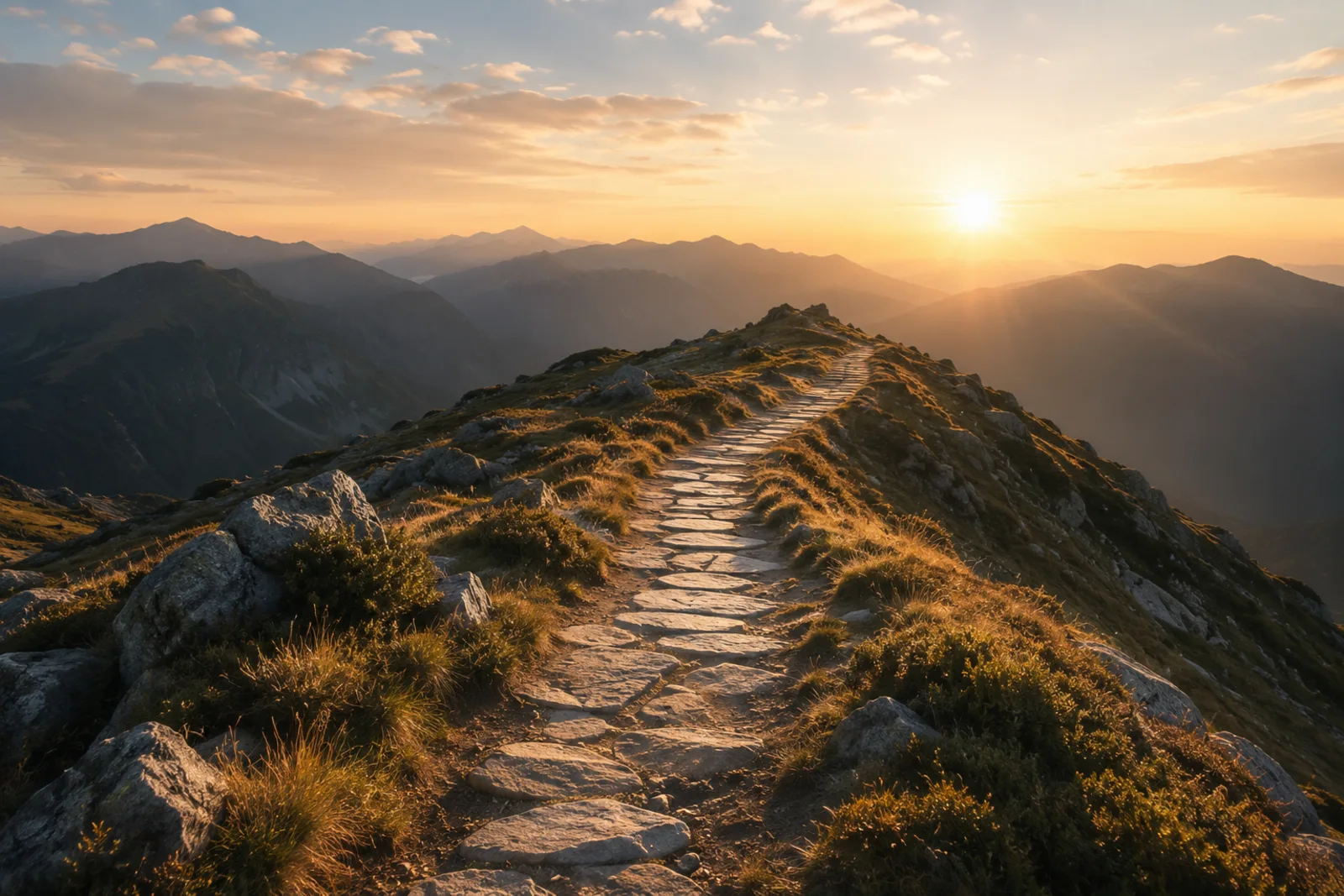 Chemin de montagne symbolisant un travail sur la confiance en soi et la reprise d’un chemin intérieur